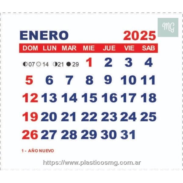 Calendario Miñon x 100 un.